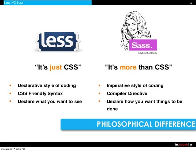 css with less and sass